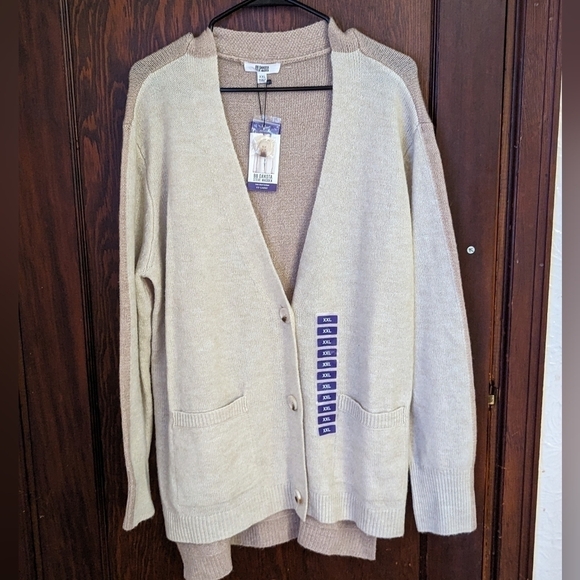 NWT - BB Dakota Steve Madden Two-Toned oversized comfy Cardigan - Size XXL - Picture 1 of 9